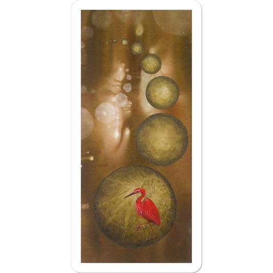 Red Heron Sticker